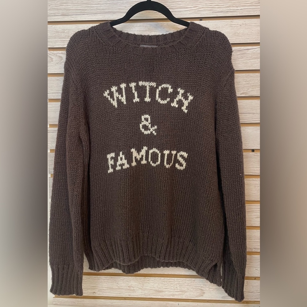 NWT Wooden Ships "Witch & Famous" Sweater